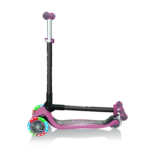 Самокат Globber Go Up Deluxe Lights 5 в 1, пастельно-рожевий (648-210) - Pampik - 7