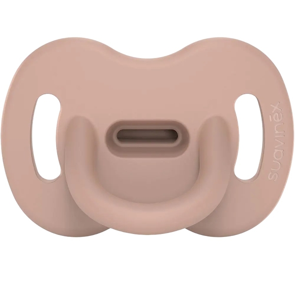 Пустушка Suavinex Colour Essence силіконова фізіологічна, 0-6 місяців, нюдовий (308098) - Pampik