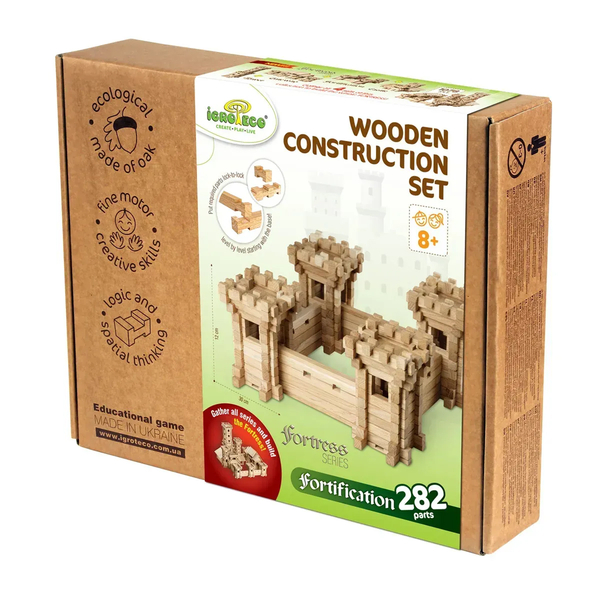 Дерев'яний конструктор Igroteco Оборонні мури, 282 деталі (900347) - Pampik