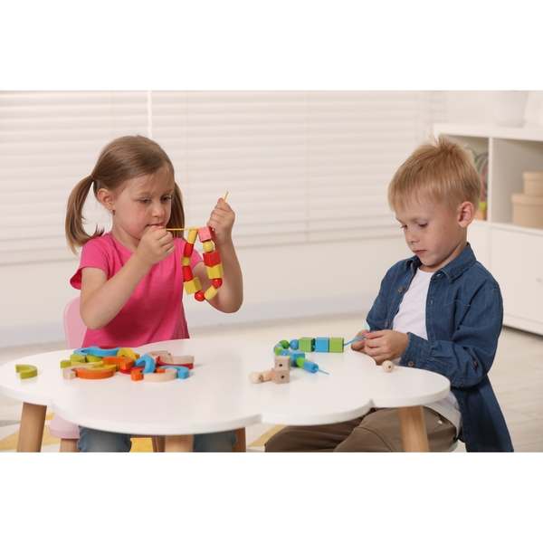 Дерев'яна шнурівка Igroteco Геометрика, 30 елементов (900019) - Pampik - 3