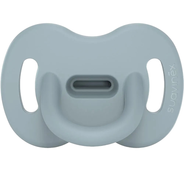 Пустушка Suavinex Colour Essence силіконова фізіологічна, 0-6 місяців, блакитний (308091) - Pampik