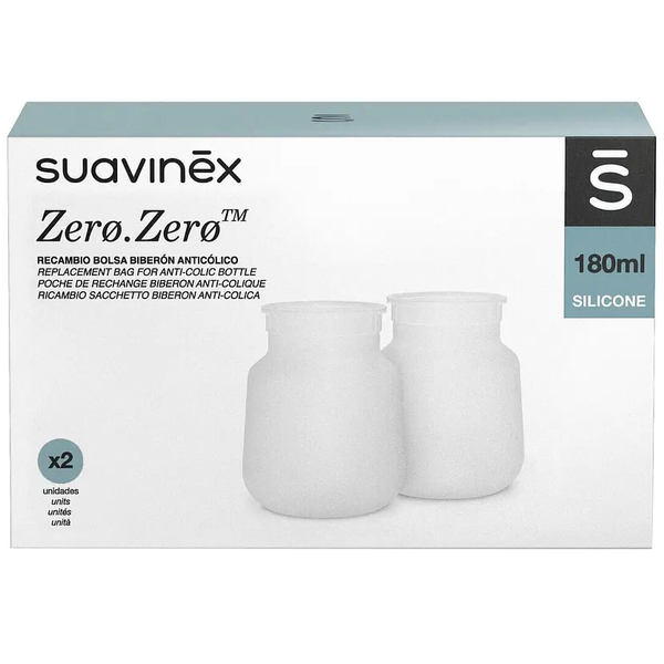 Змінний мішечок для пляшечки Suavinex Zero, силіконовий, 180 мл, 2 шт. (308143) - Pampik - 3
