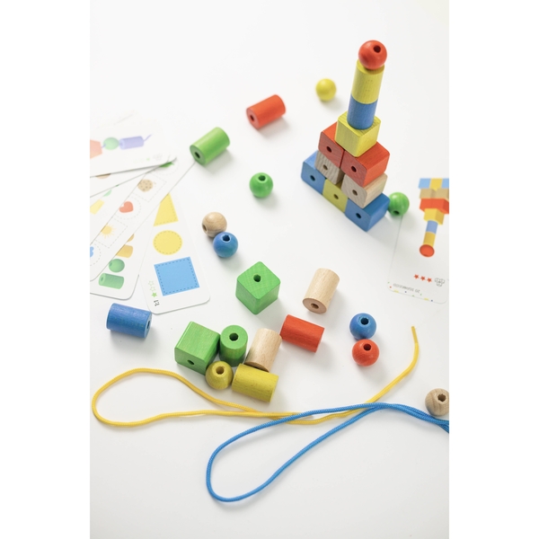 Дерев'яна шнурівка Igroteco Геометрика, 30 елементов (900019) - Pampik - 6