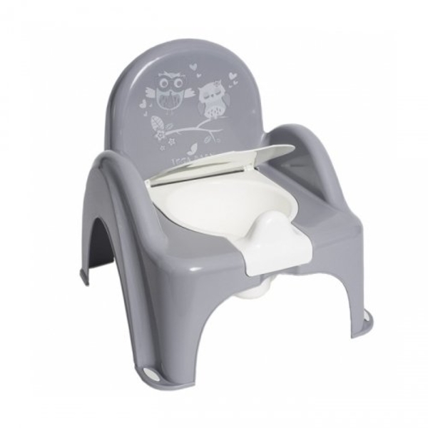 Горщик-стільчик Tega Baby Сова, сірий (SO-010-106) - Pampik
