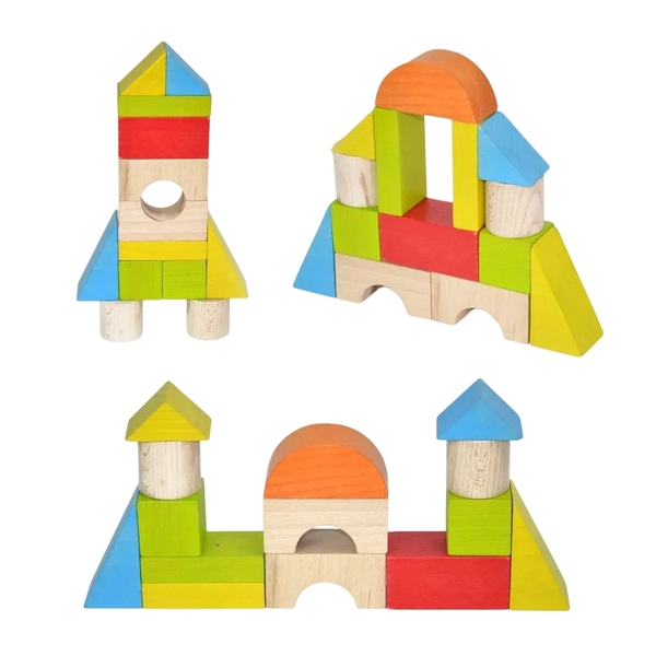 Дерев'яні будівельні блоки Igroteco, 14 ел. (900453) - Pampik - 2