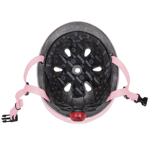 Шолом захисний Globber Evo Lights з ліхтариком, р.XXS-XS (45-51см), пастельний рожевий (506-210) - Pampik - 6