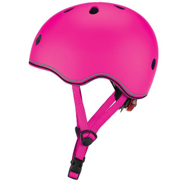 Шолом захисний Globber Evo Lights з ліхтариком, р.XXS-XS (45-51см), рожевий (506-110) - Pampik