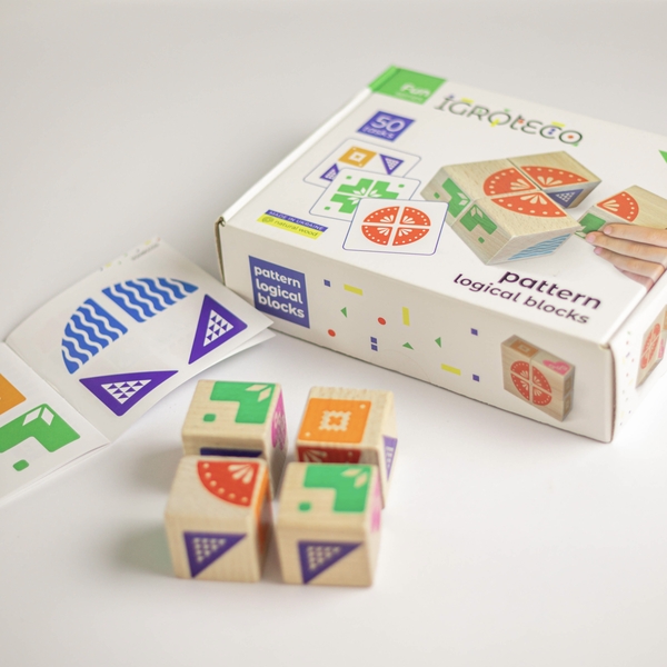 Логічні кубики Igroteco Склади візерунок (900477) - Pampik - 2