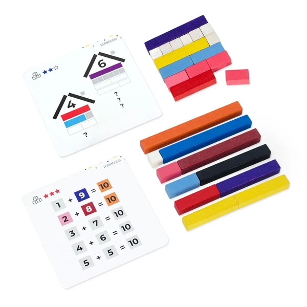 Палички для лічби Igroteco, 56 шт. (за методикою Кюїзенера) (900385) - Pampik - 3