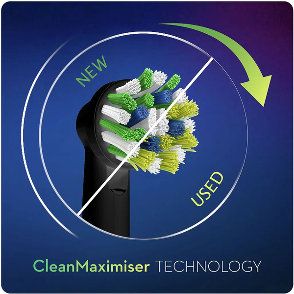 Насадки для электрической зубной щtтки Oral-B Cross Action EB50 Black Edition, 4 шт. - Pampik - 3