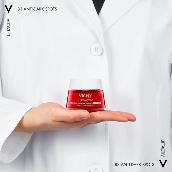 Антивіковий крем для корекції пігментних плям та зморшок Vichy Liftactiv В3 SPF50, 50 мл - Pampik - 5