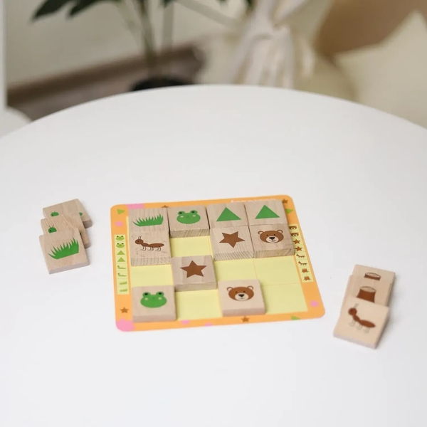 Дерев'яна настільна гра Igroteco Меморі, 32 ел. (900644) - Pampik - 2