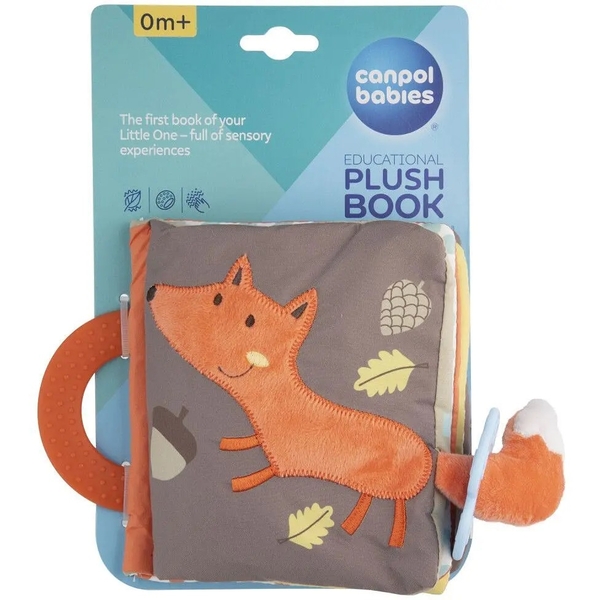 Игрушка-книжечка Canpol babies Fox, развивающая (75/202) - Pampik - 2