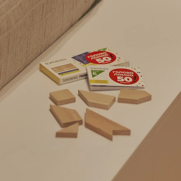 Дерев'яна головоломка Igroteco Танграм, 6 ел. (900569) - Pampik - 2