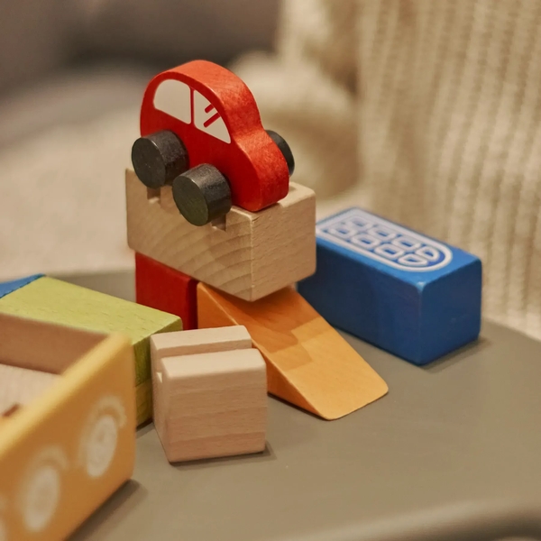 Конструктор дерев'яний Igroteco Будівельні блоки Місто, 18 ел. (900538) - Pampik - 3