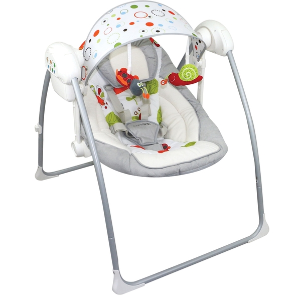 Кресло-качеля FreeON Relax White-Grey, белый с серым (60700) - Pampik