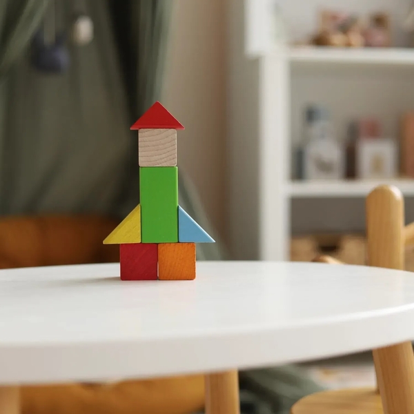 Дерев'яні кольорові кубики Igroteco (900163) - Pampik - 4