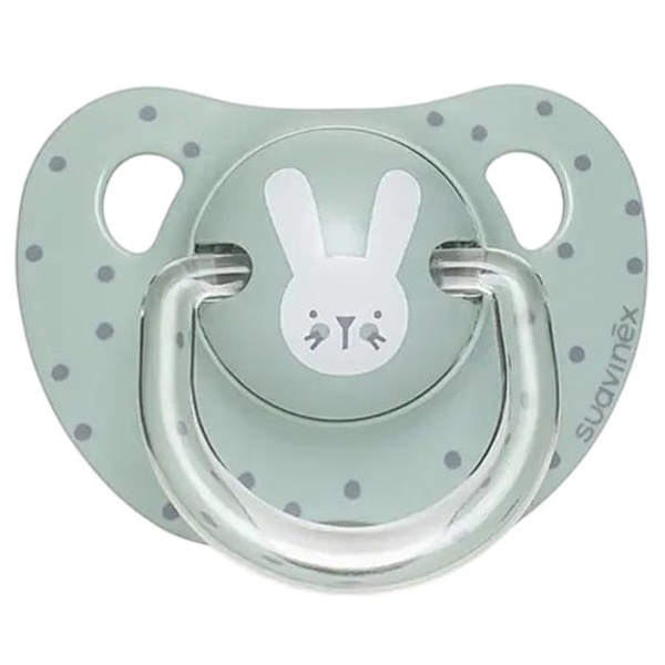 Пустушка анатомічна Suavinex Hygge Затишні історії Зайчика, 18+ міс., бірюзовий (306580) - Pampik