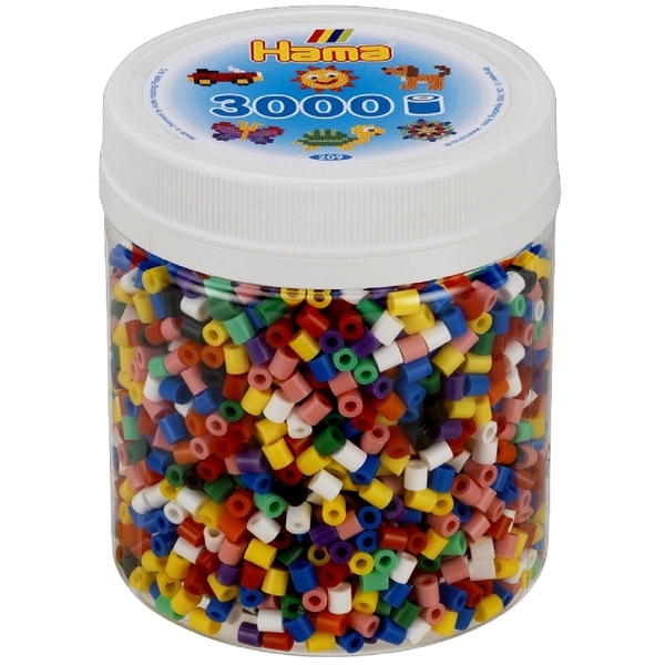 Термомозаїка Hama Midi Набір кольорових намистин, 22 кольору, 3000 елементів (209-67) - Pampik