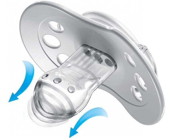 Пустушка силіконова Lovi Retro baby, симетрична, 0-3 міс, 2 шт., рожевий (22/803girl) - Pampik - 4