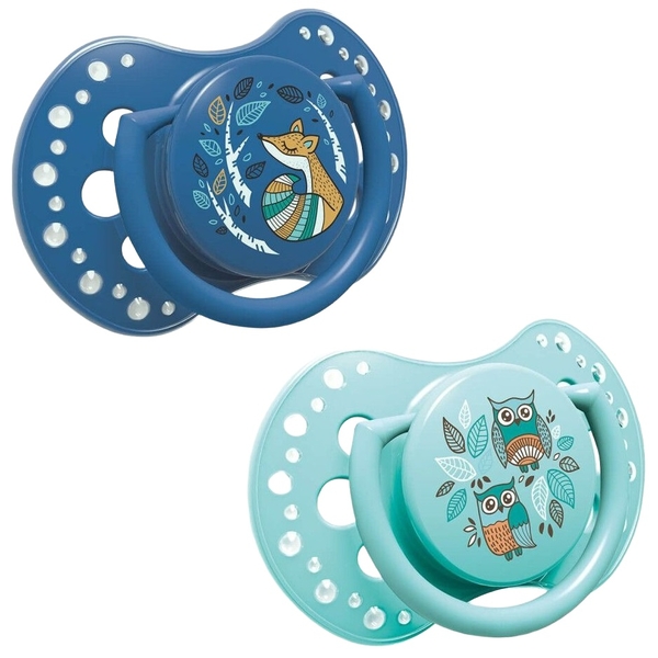 Пустушка силіконова Lovi Folky, симетрична, 3-6 міс., 2 шт. (22/842boy) - Pampik