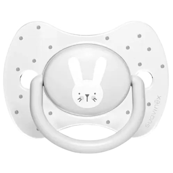 Пустушка симетрична Suavinex Hygge Затишні історії Зайчика, 18+ міс., сірий (306617) - Pampik