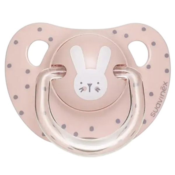 Пустушка анатомічна Suavinex Hygge Затишні історії Зайчика, 18+ міс., рожевий (306582) - Pampik