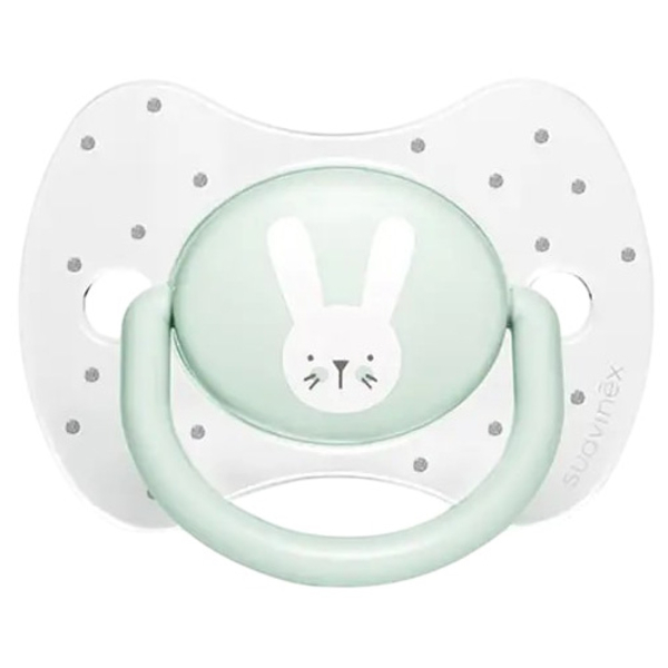 Пустушка симетрична Suavinex Hygge Затишні історії Зайчика, 18+ міс., бірюзовий (306616) - Pampik