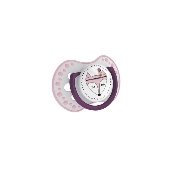 Пустушка силіконова Lovi Indian Summer, симетрична, 0-3 міс., 2 шт. (22/855girl) - Pampik - 4