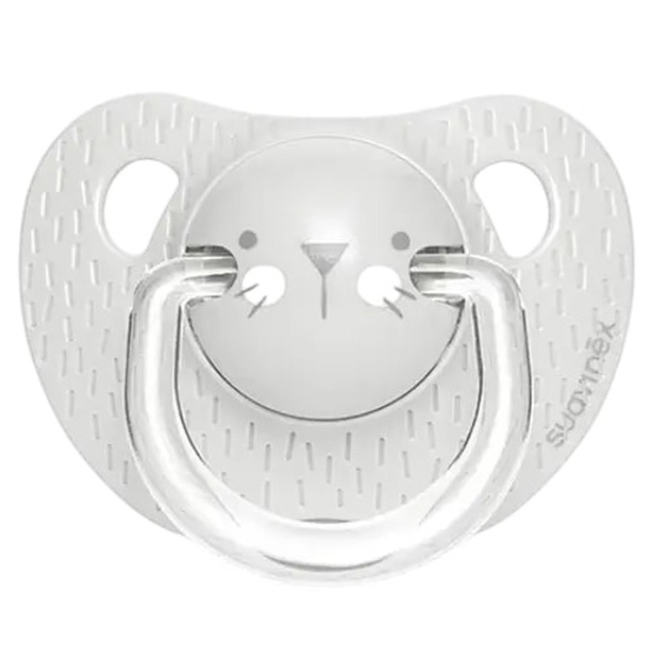 Пустышка анатомическая Suavinex Hygge Уютные истории, 18+ мес., серый (306578) - Pampik