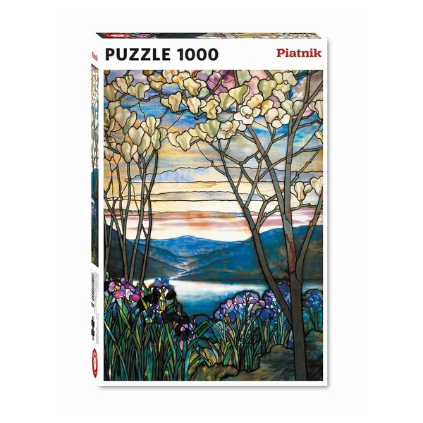 Пазл Piatnik Магнолії та іриси Тіффані, 1000 елементів (PT-552045) - Pampik