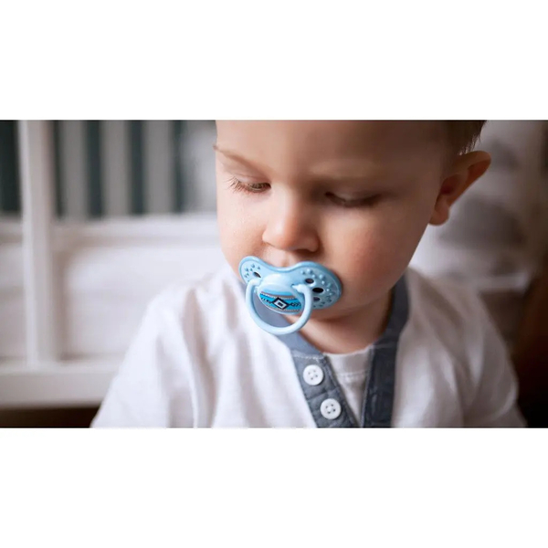 Пустушка силіконова симетрична Lovi Indian summer Boy, 18+ міс., 2 шт., бірюзовий (22/876boy) - Pampik - 8