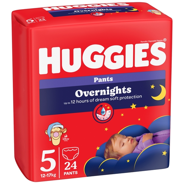 Підгузки-трусики Huggies Overnight 5 (12-17 кг), 96 шт. (4 уп. по 24 шт.) - Pampik - 3