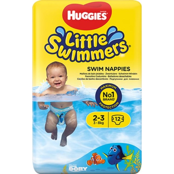 Подгузники на липучках для плавания Huggies Little Swimmers 2-3 (3-8 кг), 12 шт. - Pampik - 2