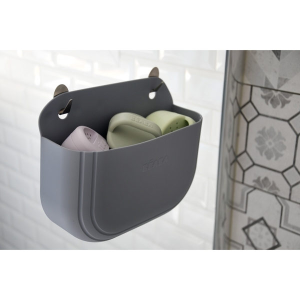 Набор для купания Beaba: игрушки и корзина, силиконовые (920413) - Pampik - 7