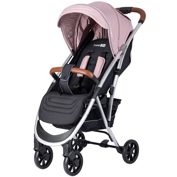 Уценка. Прогулочная коляска FreeON Lux Premium Dusty Pink-Black (44688) - Pampik
