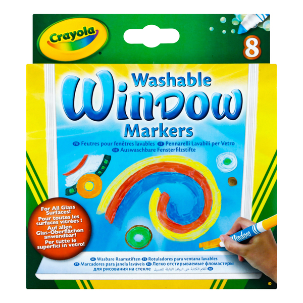 Фломастери для малювання на склі Crayola, 8 шт. - Pampik