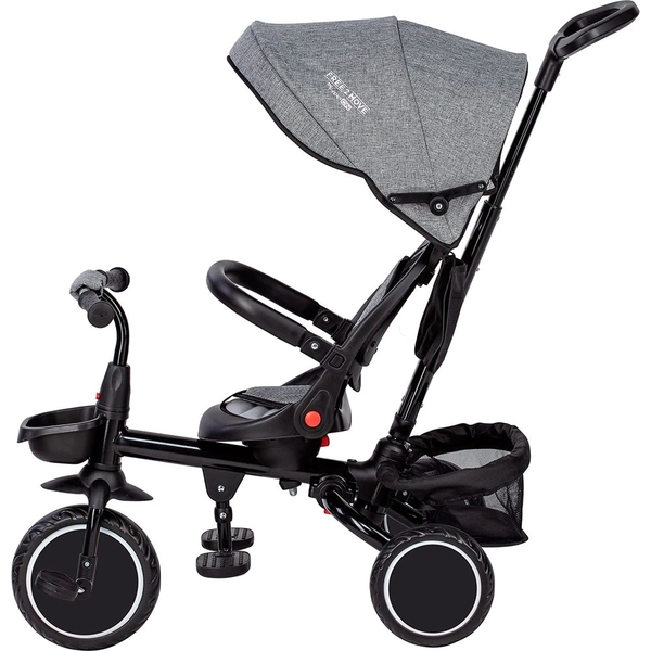 Трехколесный детский велосипед FreeON Free2Move Elipso black grey (81590) - Pampik - 3