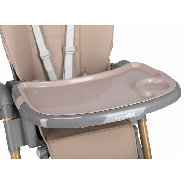 Стільчик для годування FreeON Kai, кавовий (82696) - Pampik - 6