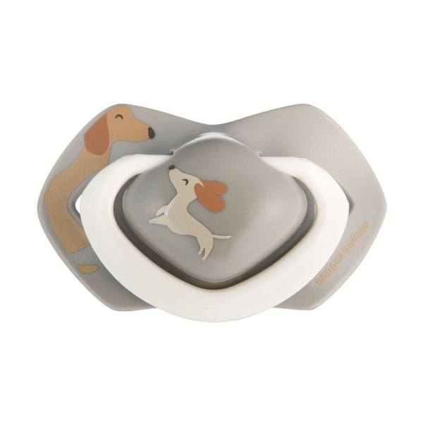 Силиконовая симметричная пустышка Canpol babies Dogs, 18+ мес., 2 шт. (22/672) - Pampik - 3