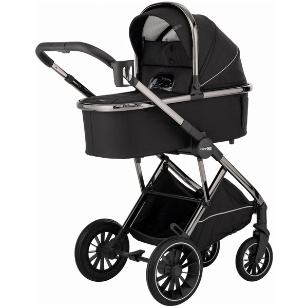 Универсальная коляска 3 в 1 FreeON Allegro, черный (82962) - Pampik