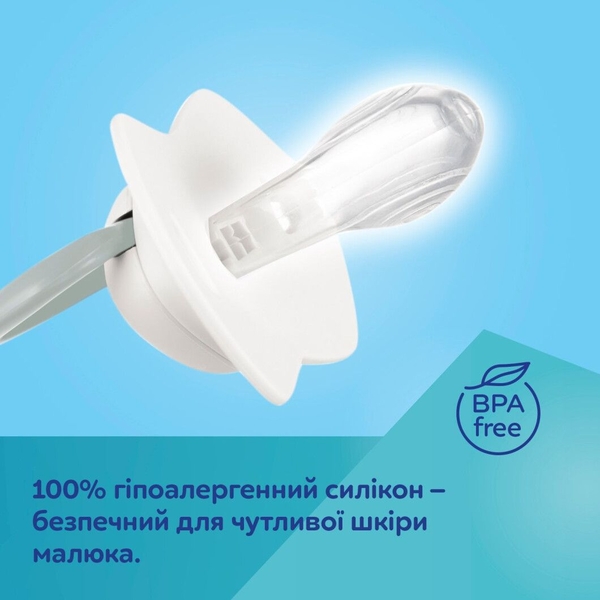 Силиконовая симметричная пустышка Canpol babies BabiesBoo, 18+ мес., 2 шт.,белый (34/929_whi) - Pampik - 11
