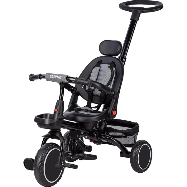 Трехколесный детский велосипед FreeON Free2Move Elipso black grey (81590) - Pampik - 6