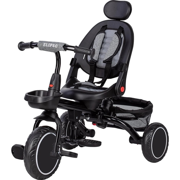 Трехколесный детский велосипед FreeON Free2Move Elipso black grey (81590) - Pampik - 5