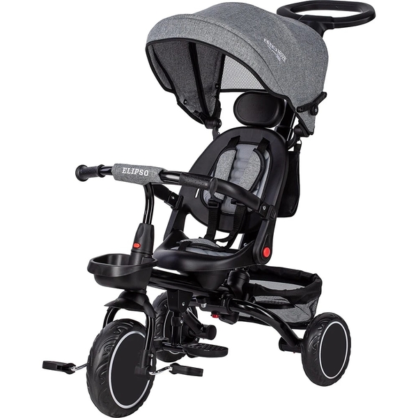 Трехколесный детский велосипед FreeON Free2Move Elipso black grey (81590) - Pampik