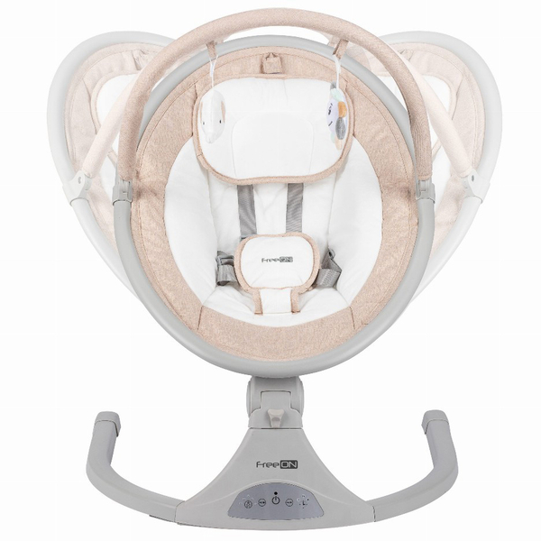 Гойдалка дитяча 2 в 1 FreeON Elite Swing beige (84904) - Pampik - 4