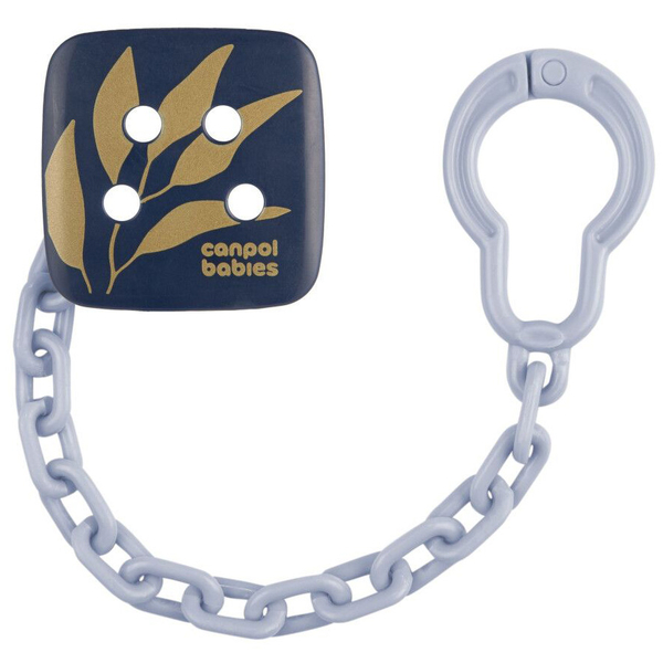 Цепочка для пустышки Canpol babies Gold, голубой (2/440_blu) - Pampik