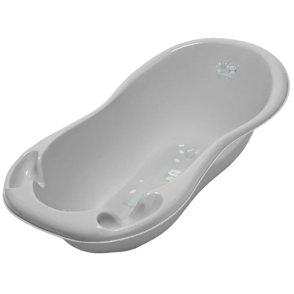 Ванночка зі зливом Tega Baby Lux Owls, 102 см, сірий (SO-005 ODPLYW-106) - Pampik