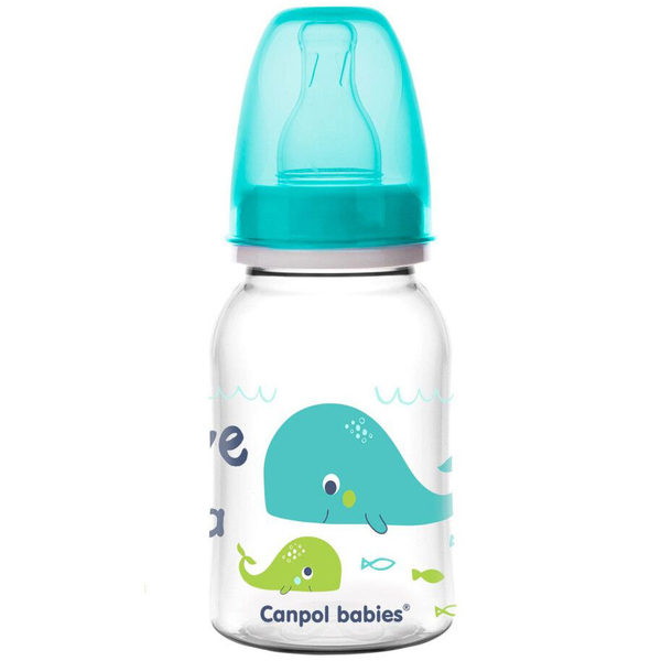 Пляшечка Canpol babies PP Love&Sea, 120 мл, бірюзовий (59/300_tur) - Pampik