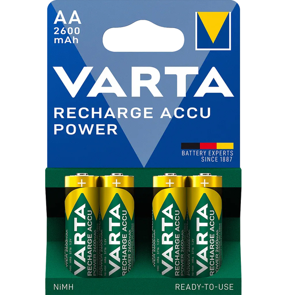 Акумулятор Varta Rechargeable ACCU AA Bli Ni-Mh, 4 шт. (5716101404) - Pampik